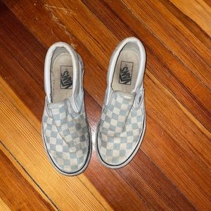 vans checkered slip on